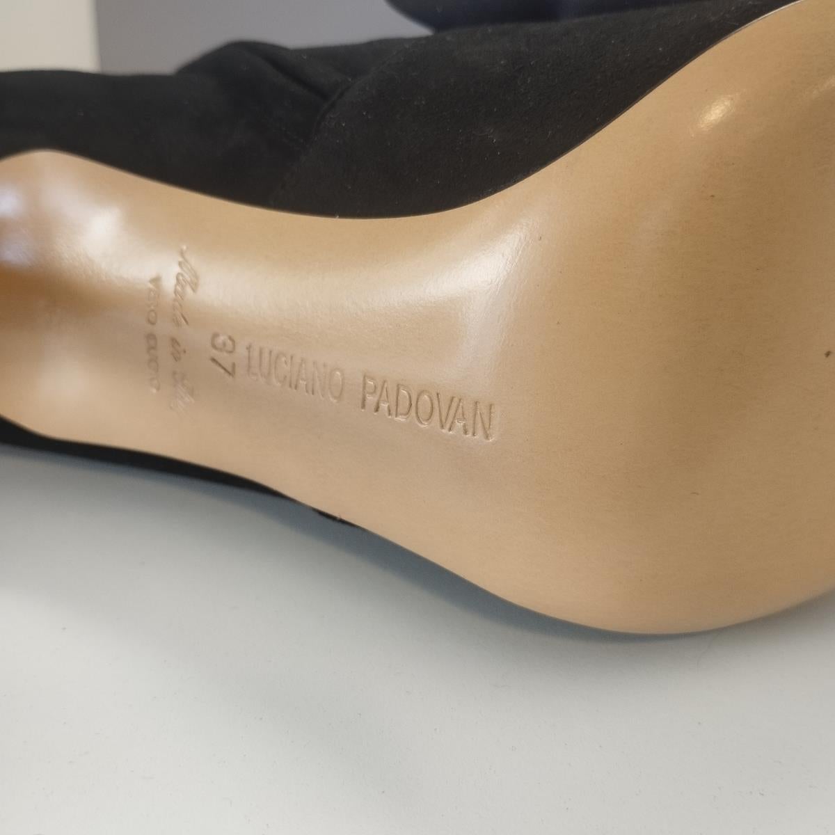 Luciano Padovan Suede Ankle Boots IT 37 For Sale 2