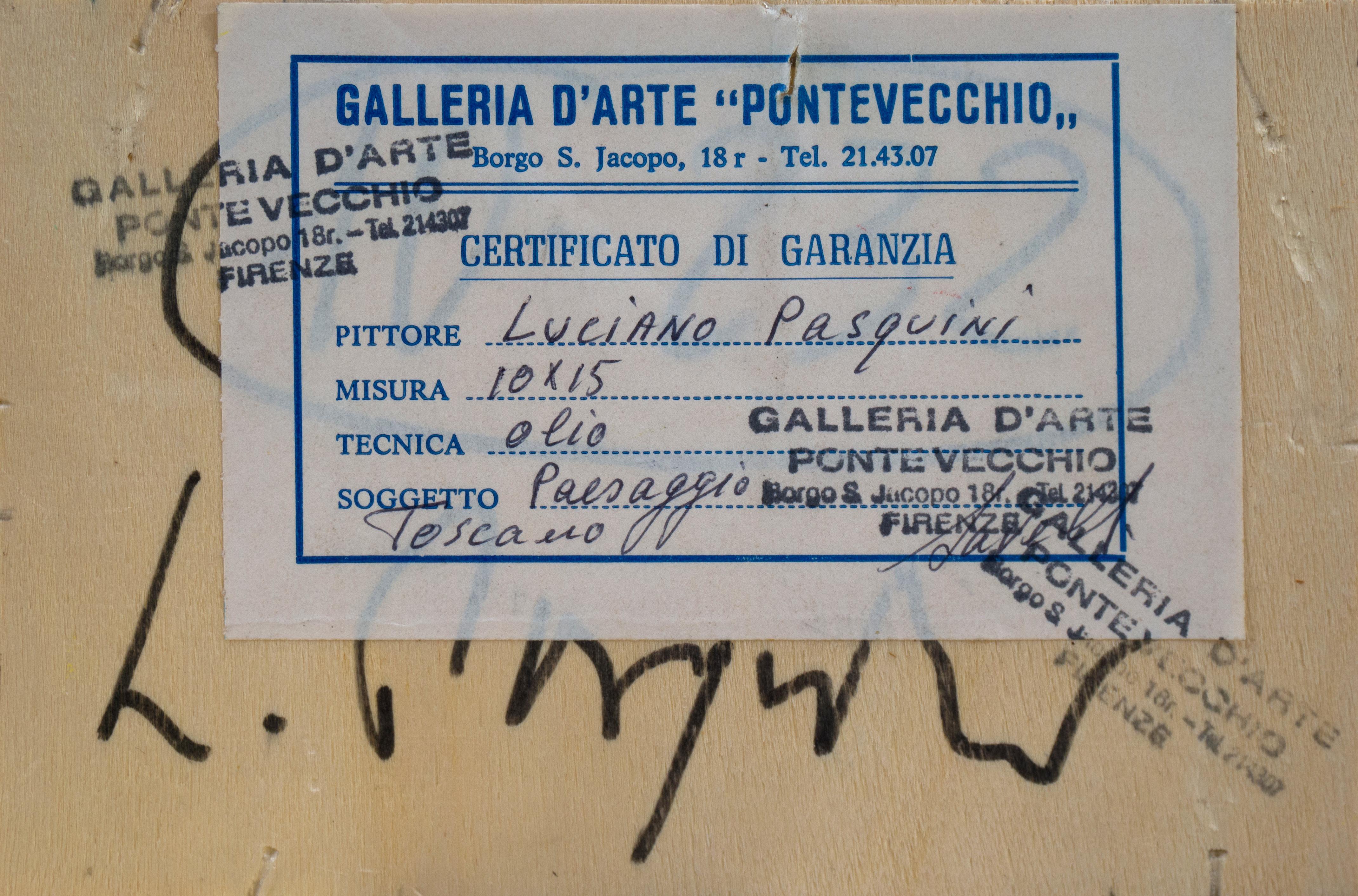 Paysage toscan, post-impressionnisme italien en vente 1