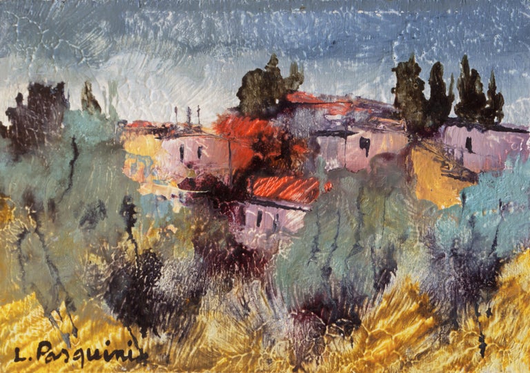 Luciano Pasquini Tuscan Landscape Italian Post Impressionism