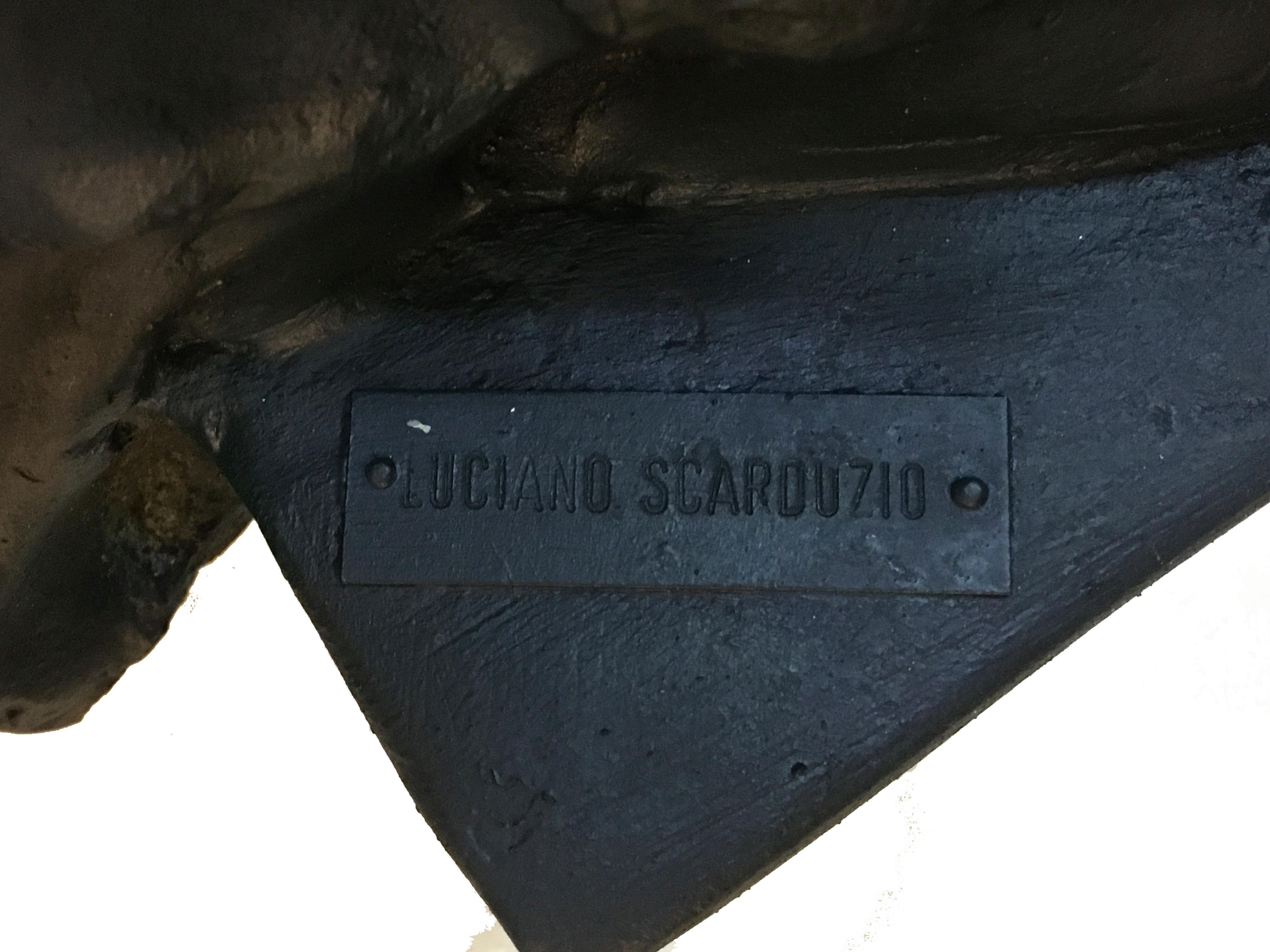 Legno Scultura in gesso di Luciano Scarduzio in vendita