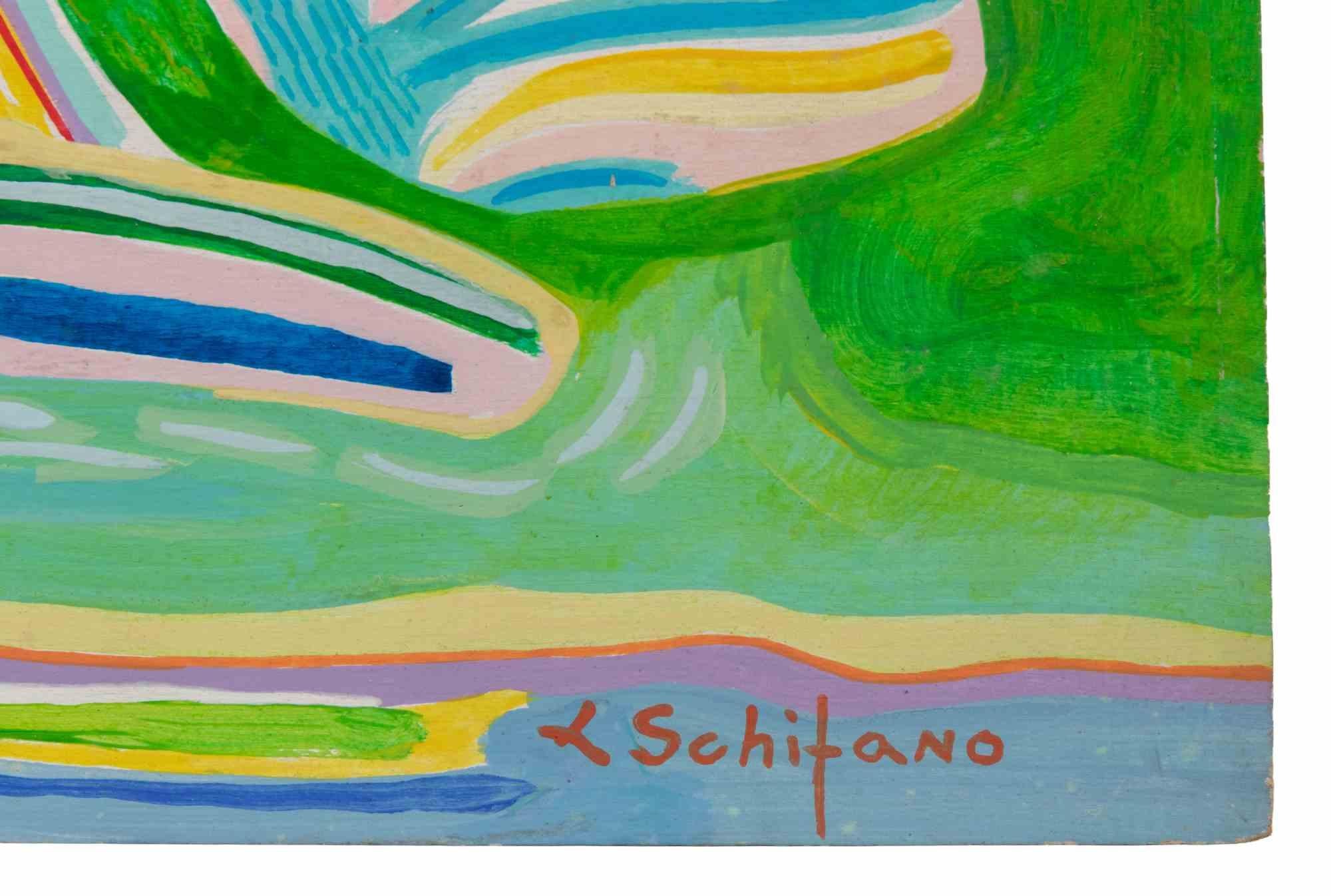 Cottage - Painting by Luciano Schifano - 1987 For Sale 2