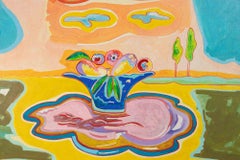 Still Life with Fruit Bowl - Painting by Luciano Schifano - 1987