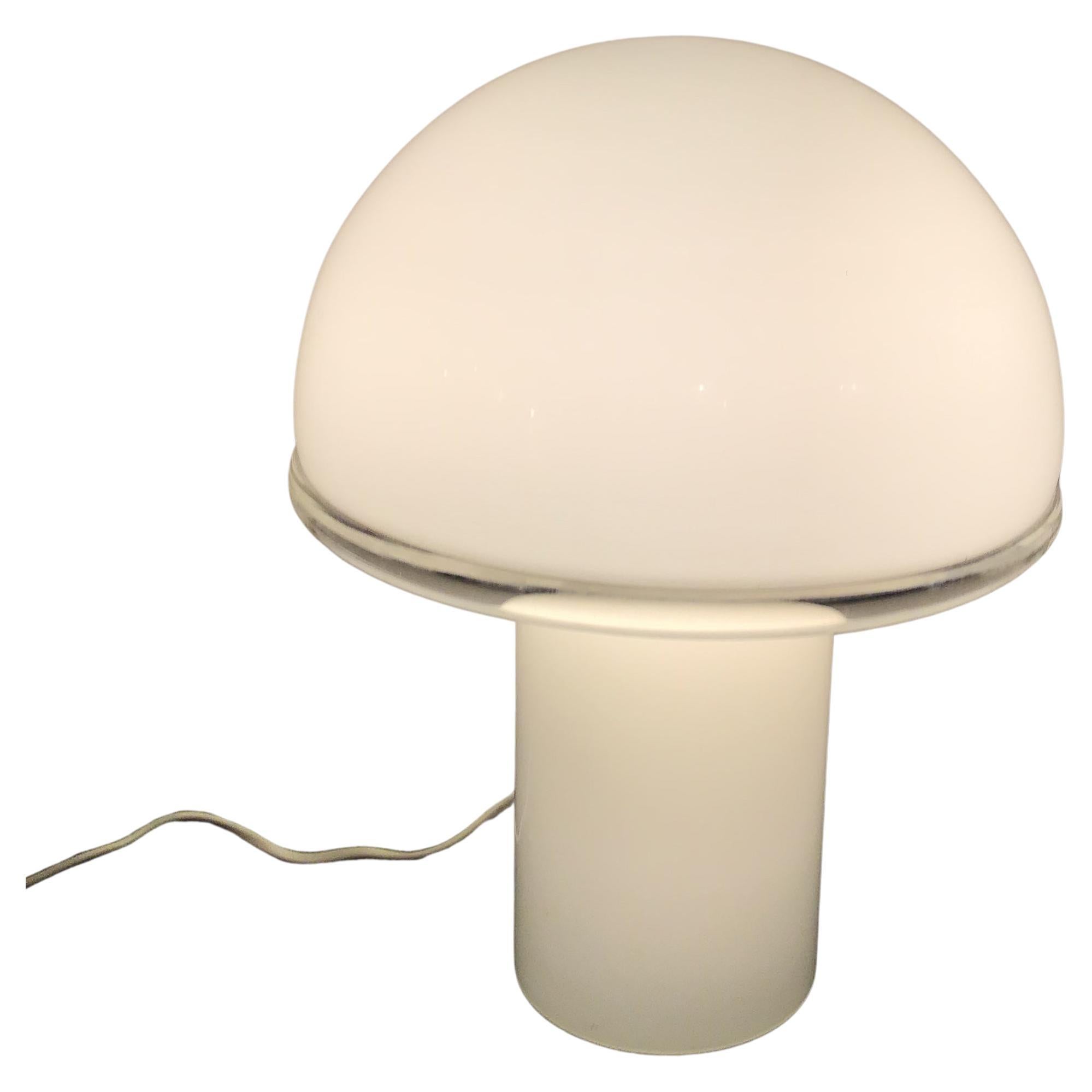 Luciano Vistosi Artemide Table Lamp Murano Glass Metal 1970 Italy