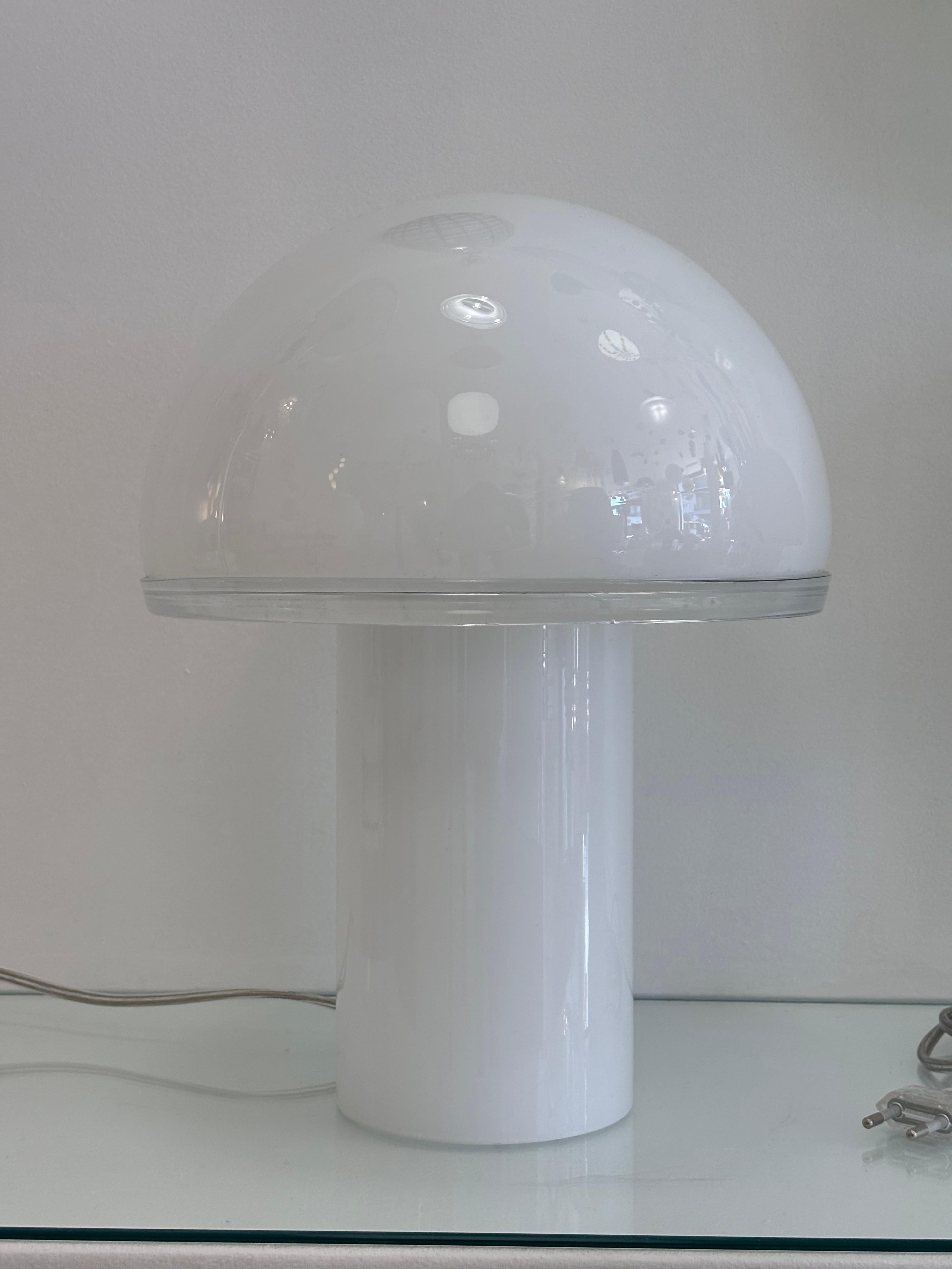 Italian Luciano Vistosi for Artemide Pair of Table Lamp Onfale Medium 1970’s