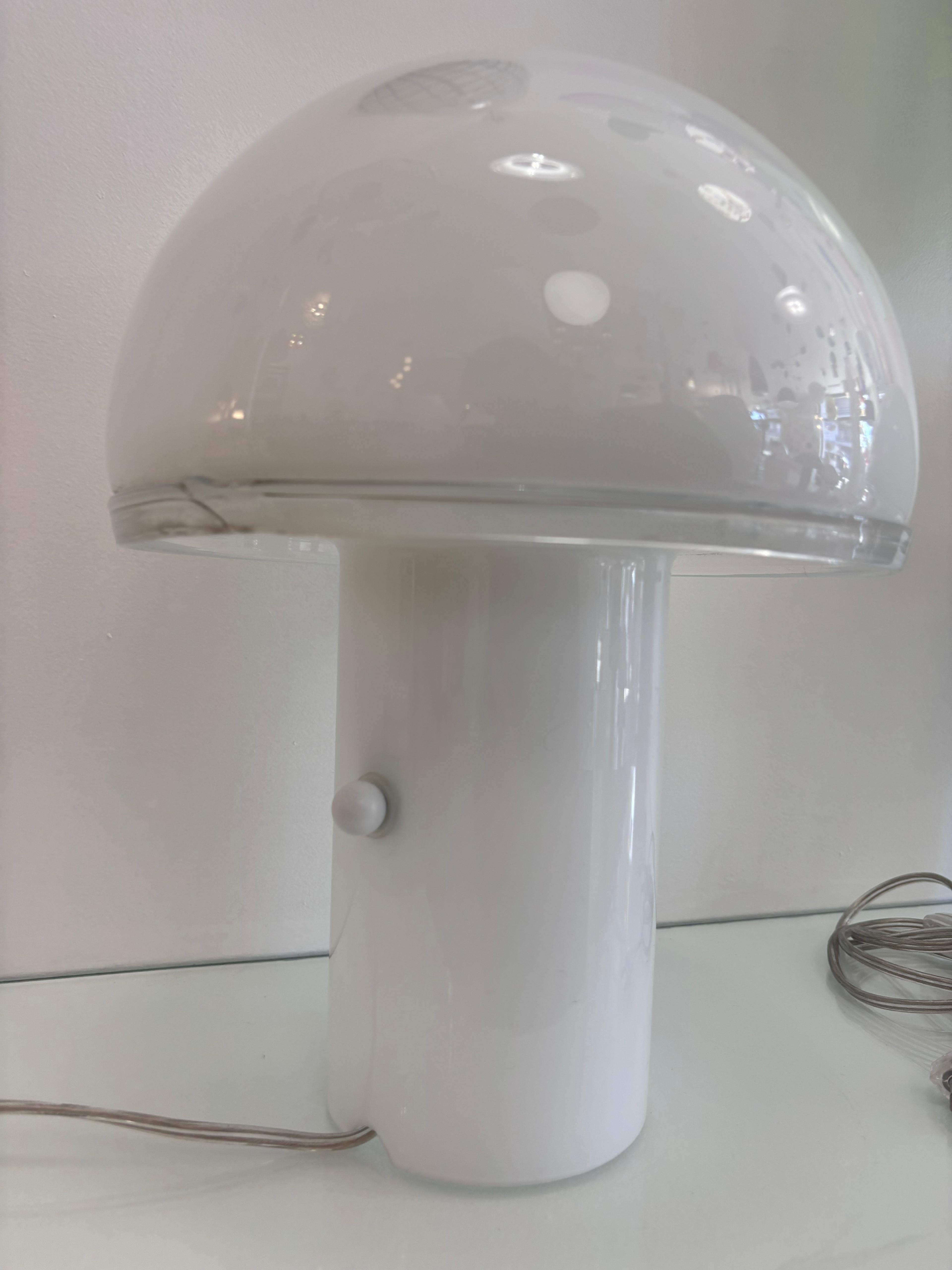 Luciano Vistosi for Artemide Pair of Table Lamp Onfale Medium 1970’s 1