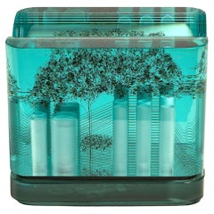 Luciano Vistosi Murano Art Glass Architectural Sculpture Amazing Detail Signed