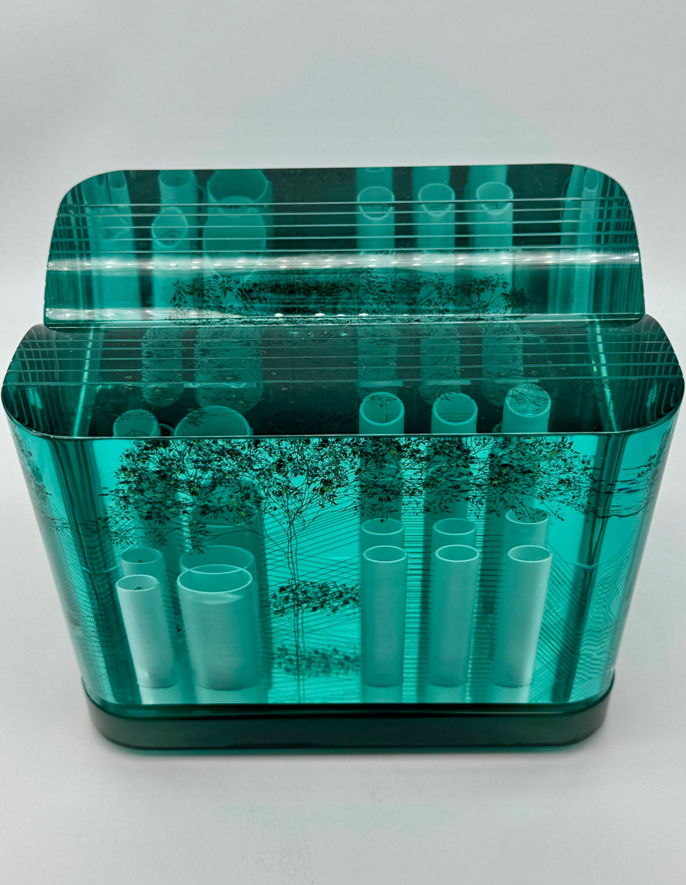 Luciano Vistosi Murano Kunstglas Architekturskulptur, signiert und datiert 1989 im Angebot 5