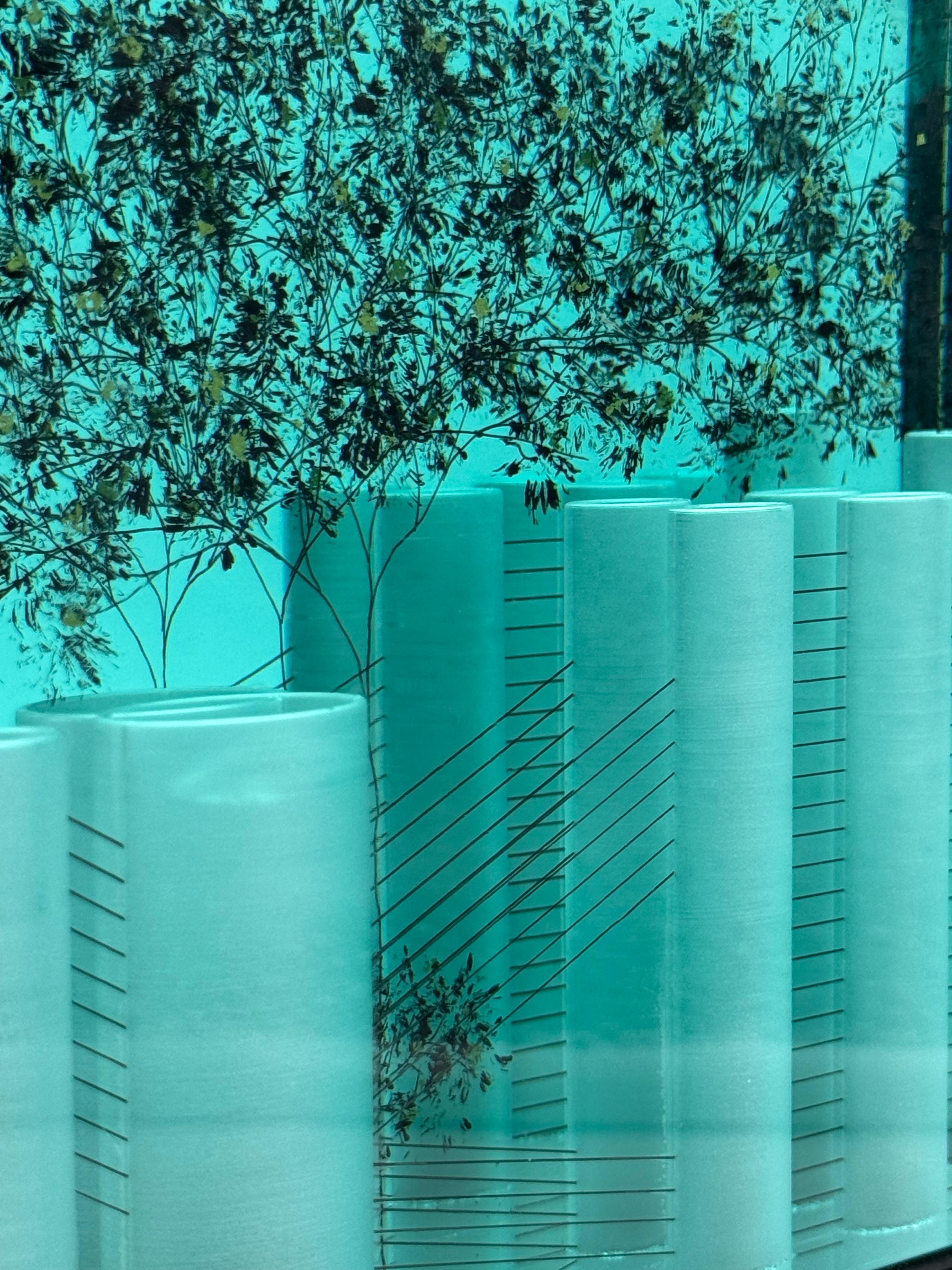 Luciano Vistosi Murano Kunstglas Architekturskulptur, signiert und datiert 1989 im Angebot 1