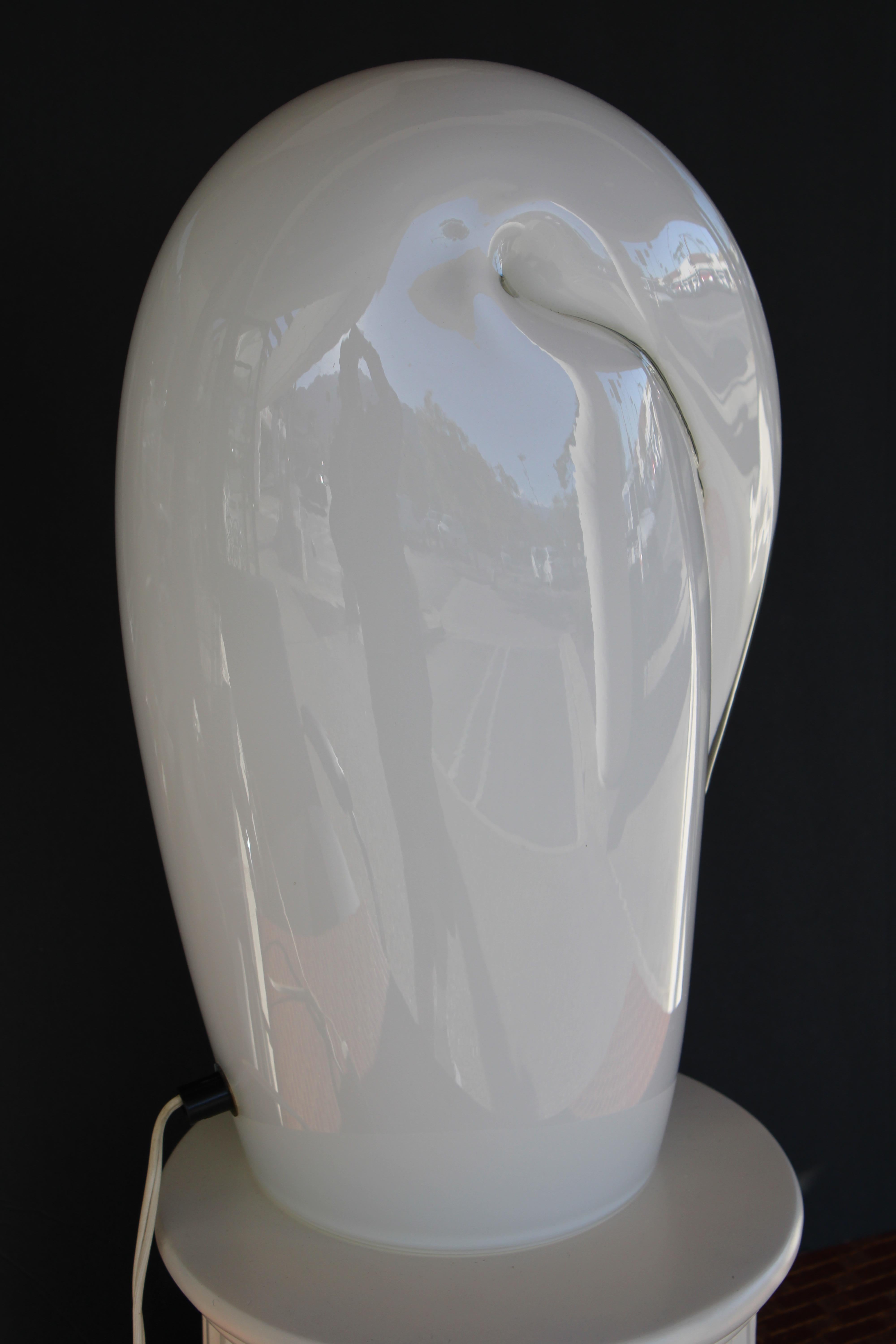 Mid-Century Modern Luciano Vistosi Murano Glass Table Lamp by Vetri D'Arte For Sale
