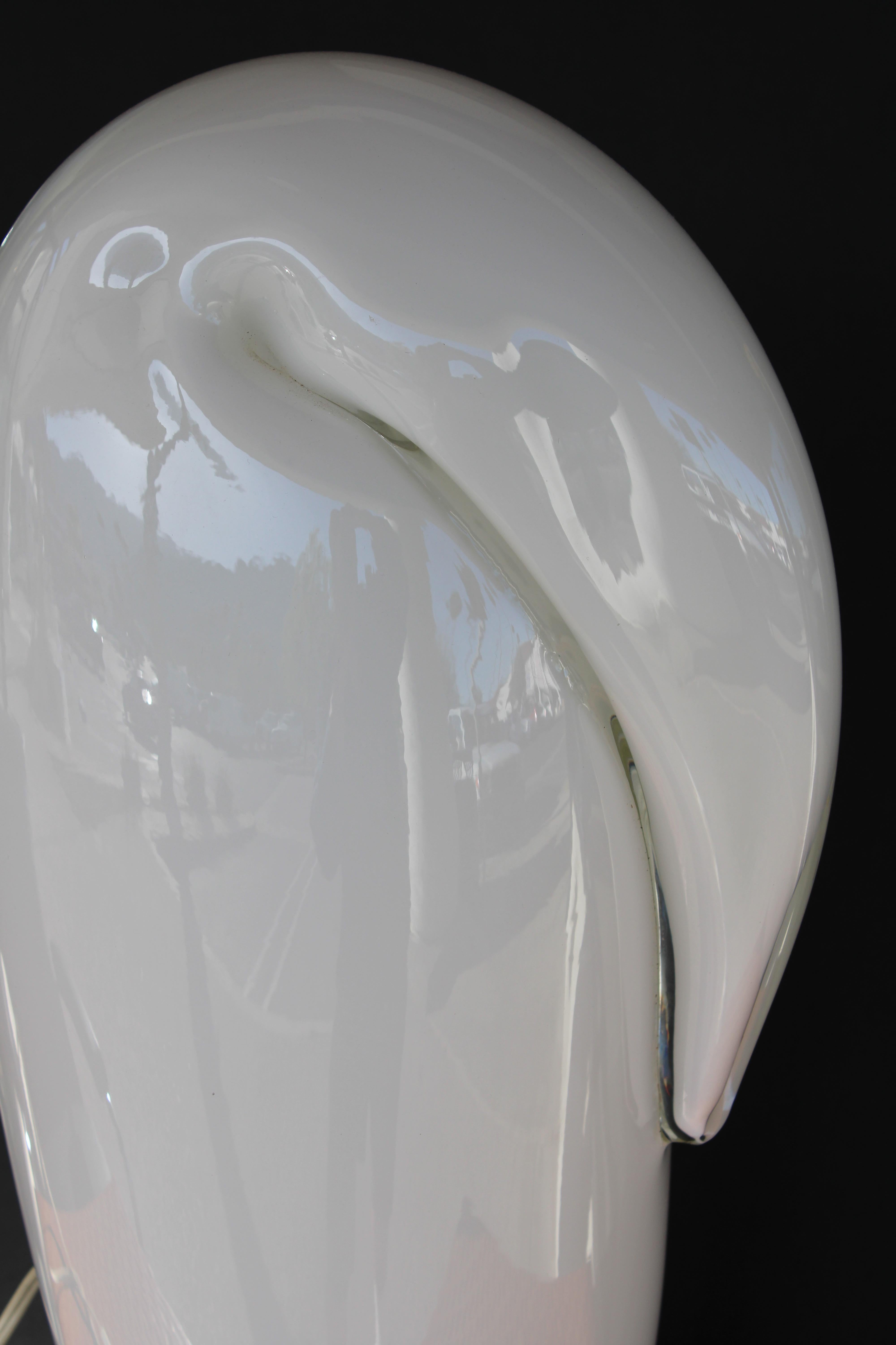 Italian Luciano Vistosi Murano Glass Table Lamp by Vetri D'Arte For Sale
