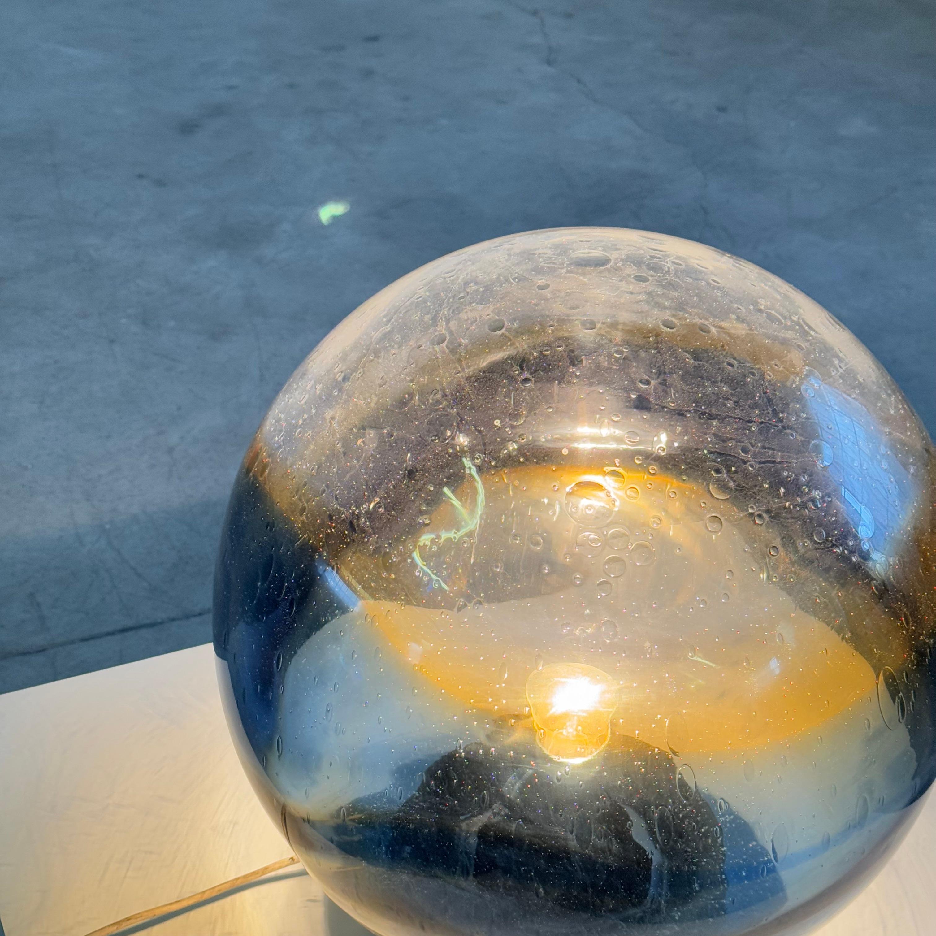Luciano Vistosi Rare “Satellite” Table or Floor Lamp in Blown Murano Glass, 1970 en venta 3