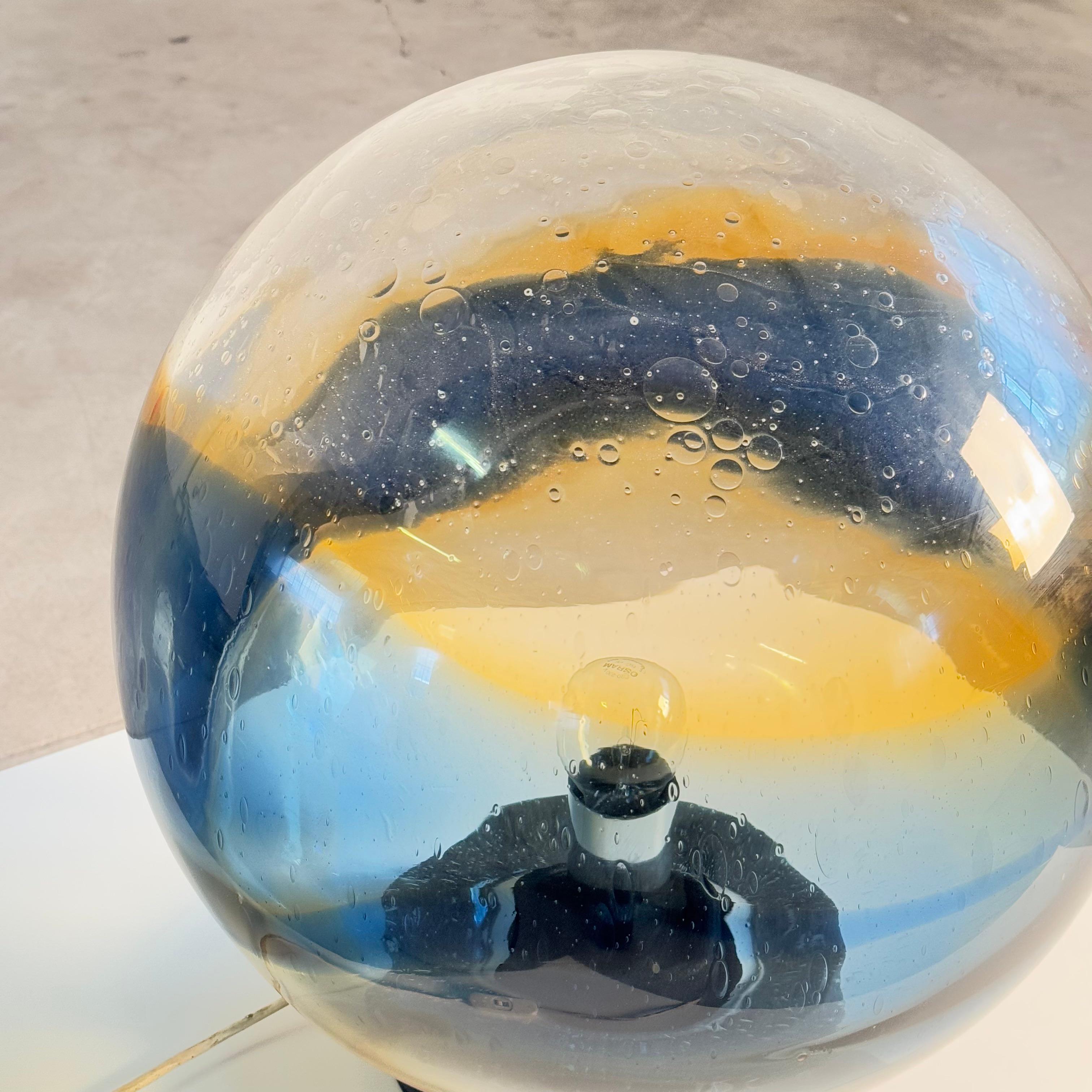 Luciano Vistosi Rare “Satellite” Table or Floor Lamp in Blown Murano Glass, 1970 en venta 6