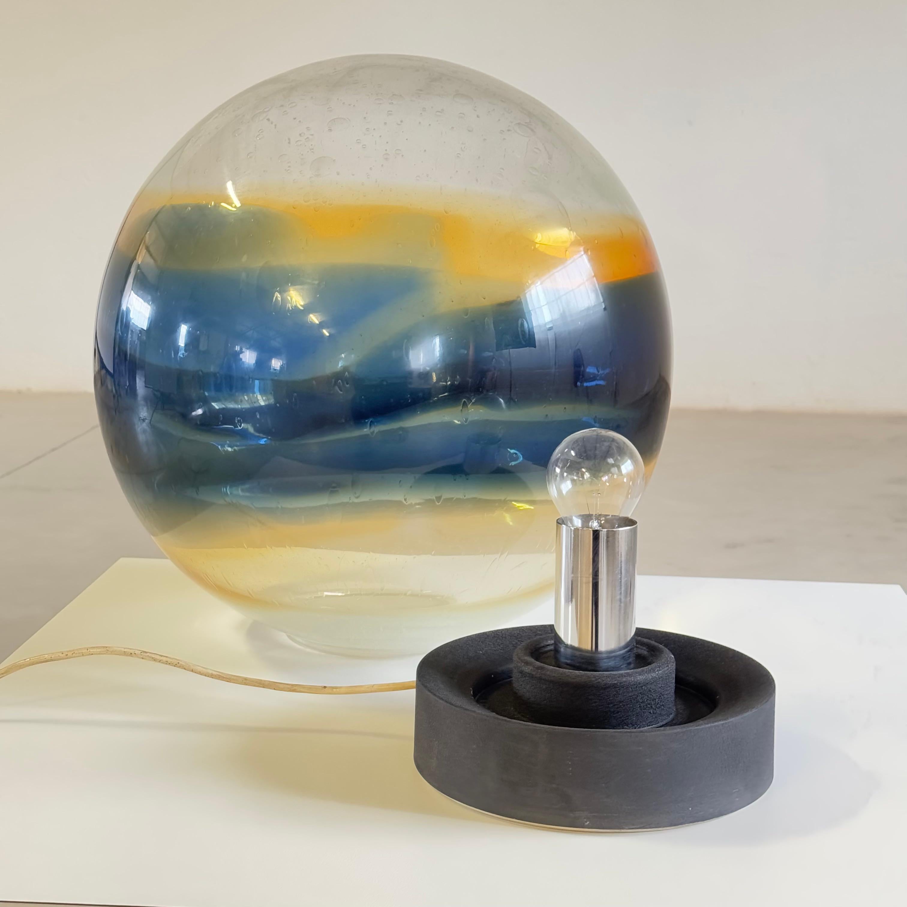Luciano Vistosi Rare “Satellite” Table or Floor Lamp in Blown Murano Glass, 1970 en venta 10