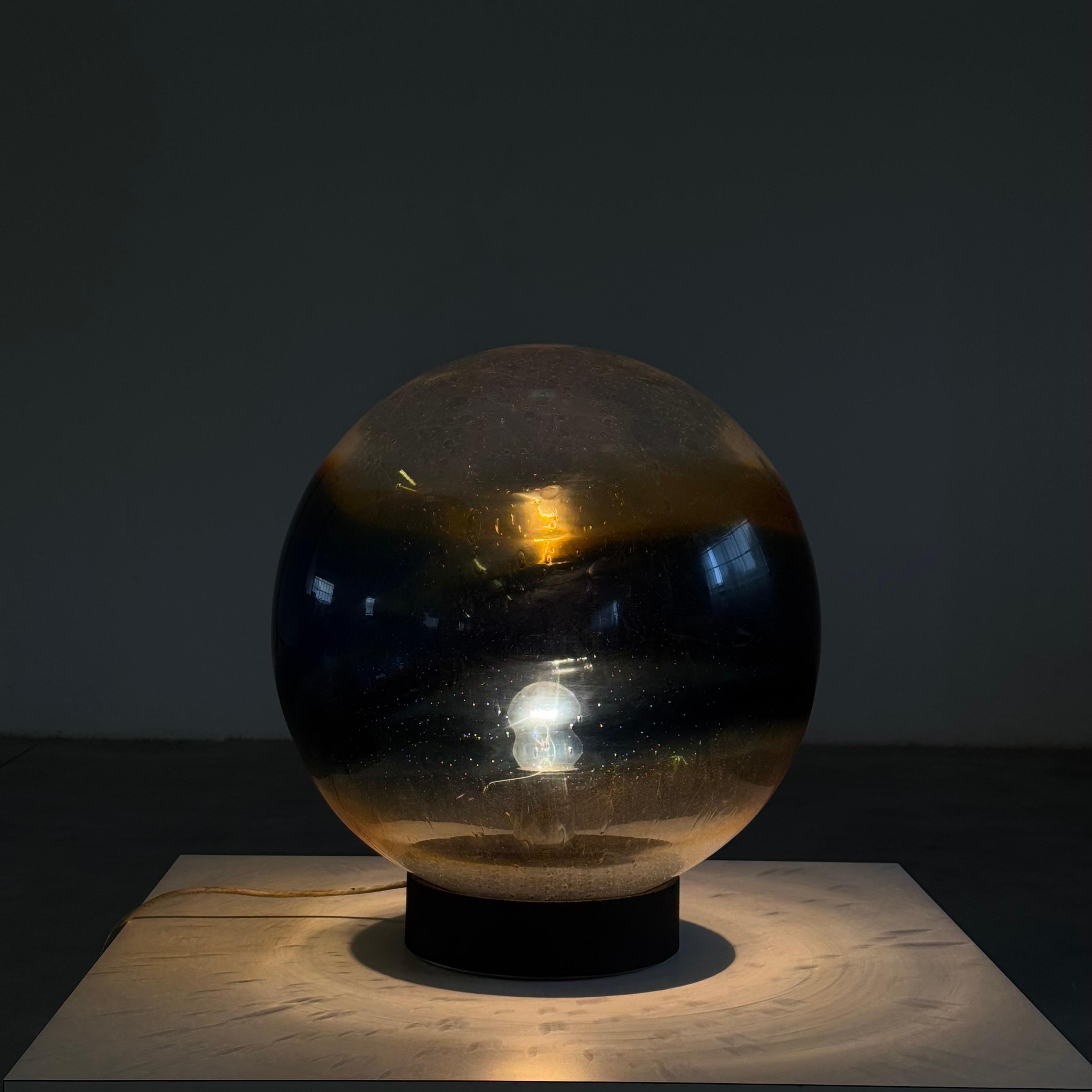 Luciano Vistosi Rare “Satellite” Table or Floor Lamp in Blown Murano Glass, 1970 Moderno de mediados de siglo en venta