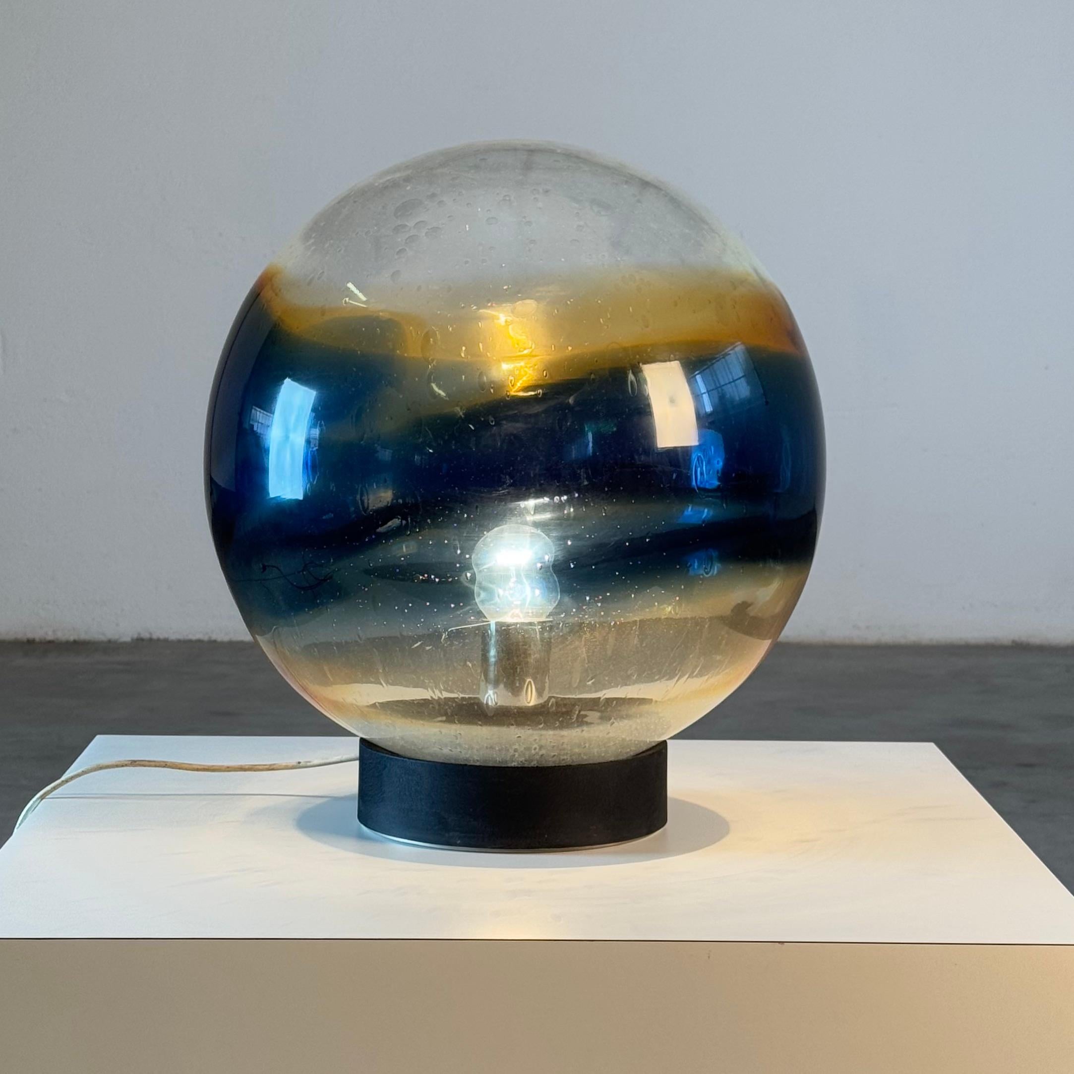 Luciano Vistosi Rare “Satellite” Table or Floor Lamp in Blown Murano Glass, 1970 Italiano en venta