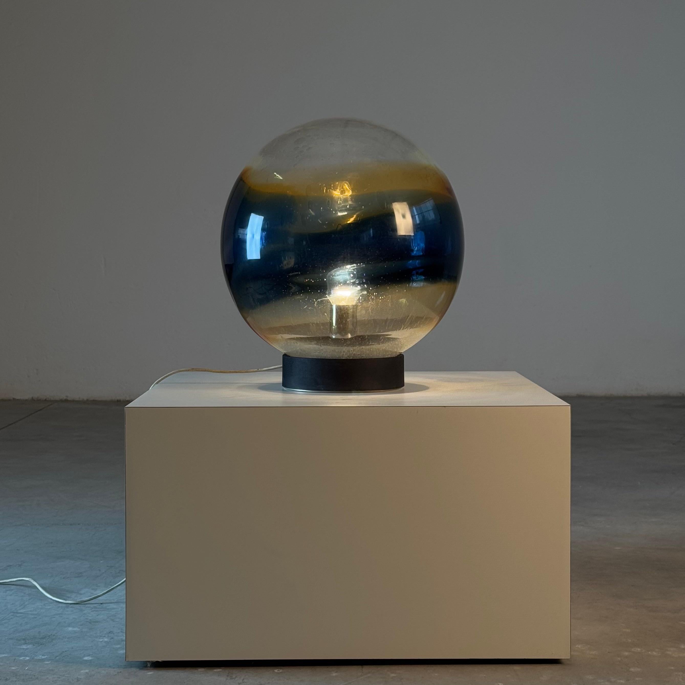 Luciano Vistosi Rare “Satellite” Table or Floor Lamp in Blown Murano Glass, 1970 en Bueno estado para la venta en Brescia, Brescia