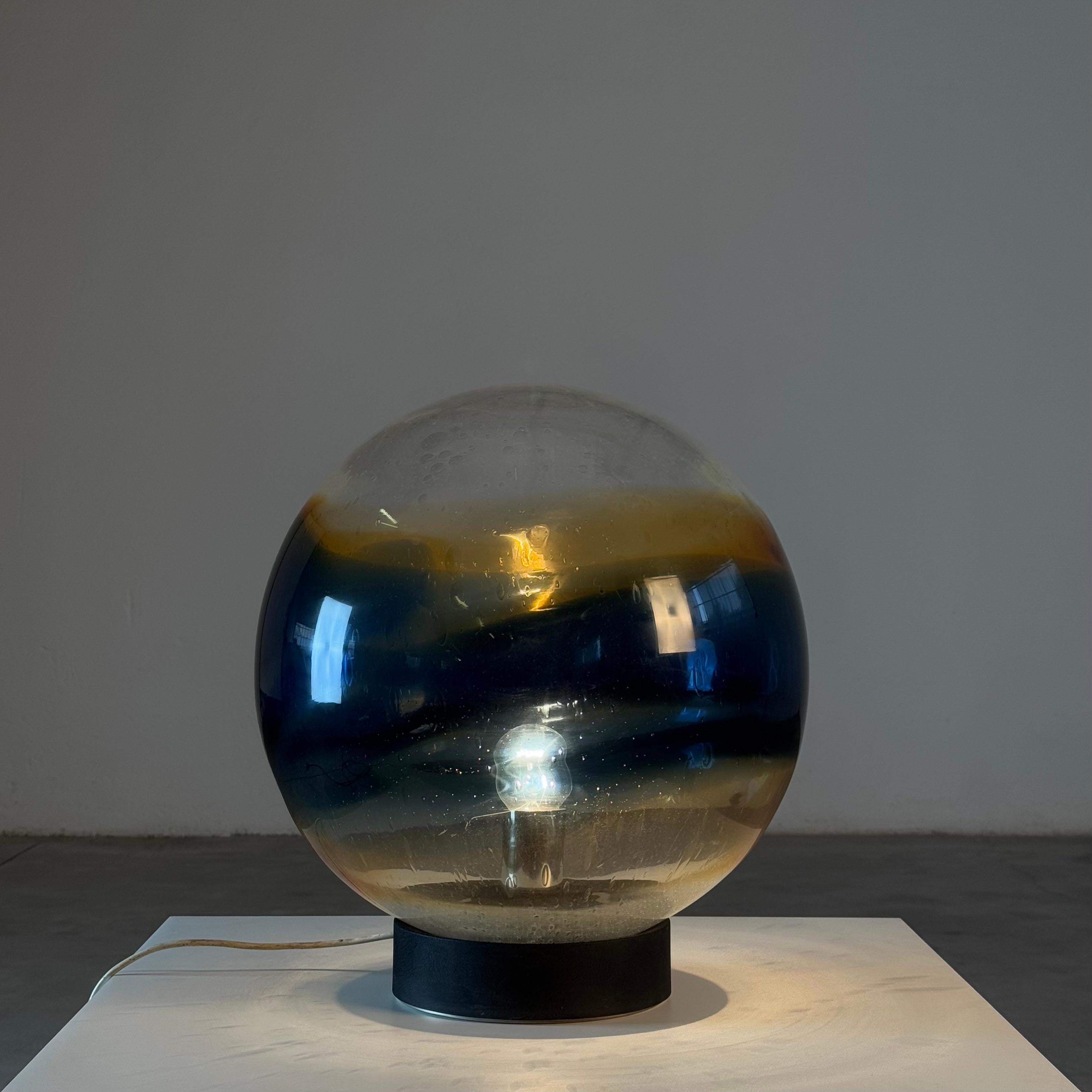 Luciano Vistosi Rare “Satellite” Table or Floor Lamp in Blown Murano Glass, 1970 finales del siglo XX en venta