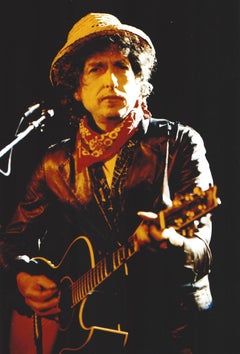 Bob Dylan on Stage in Color Vintage Original Photograph
