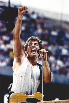 Bruce Springsteen Performing in Color Vintage Original Photograph