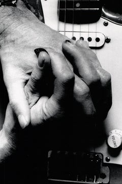 Eric Clapton's Hands on Guitar Used Original Photograph