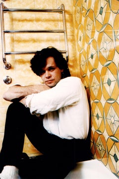 John Mellencamp Posed in Bathroom Vintage Original Photograph