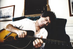 Keith Richards Smiling with Guitar Vintage Original Photograph