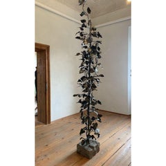 Bean Tree, Wrought Iron Sculpture by Luciano Zanoni