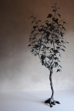 Unique wrought iron sculpture - wine grape tree natural size - made in Italy