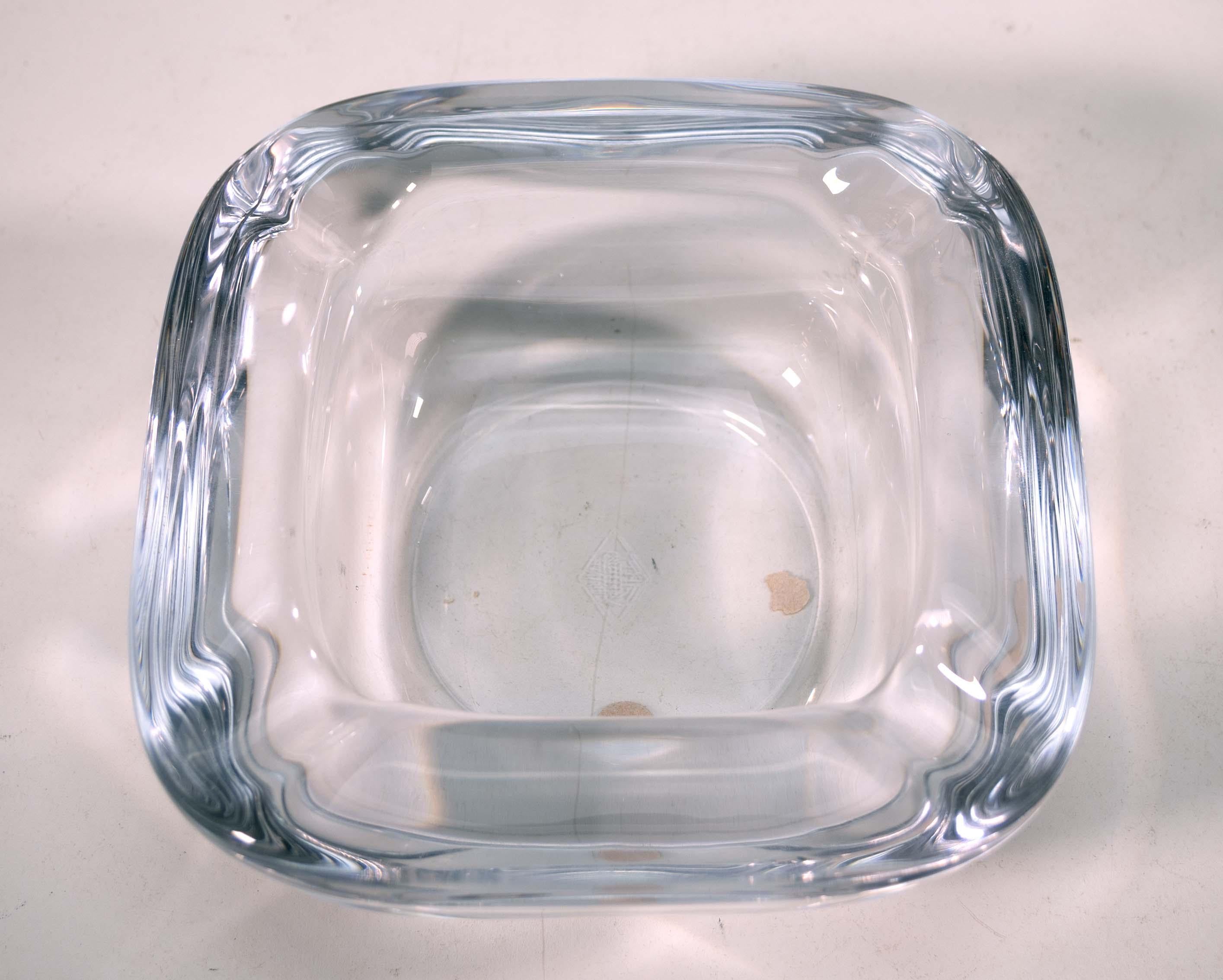 Cenicero de concha de cristal lúcido de Art Vannes Francia 1970 finales del siglo XX en venta