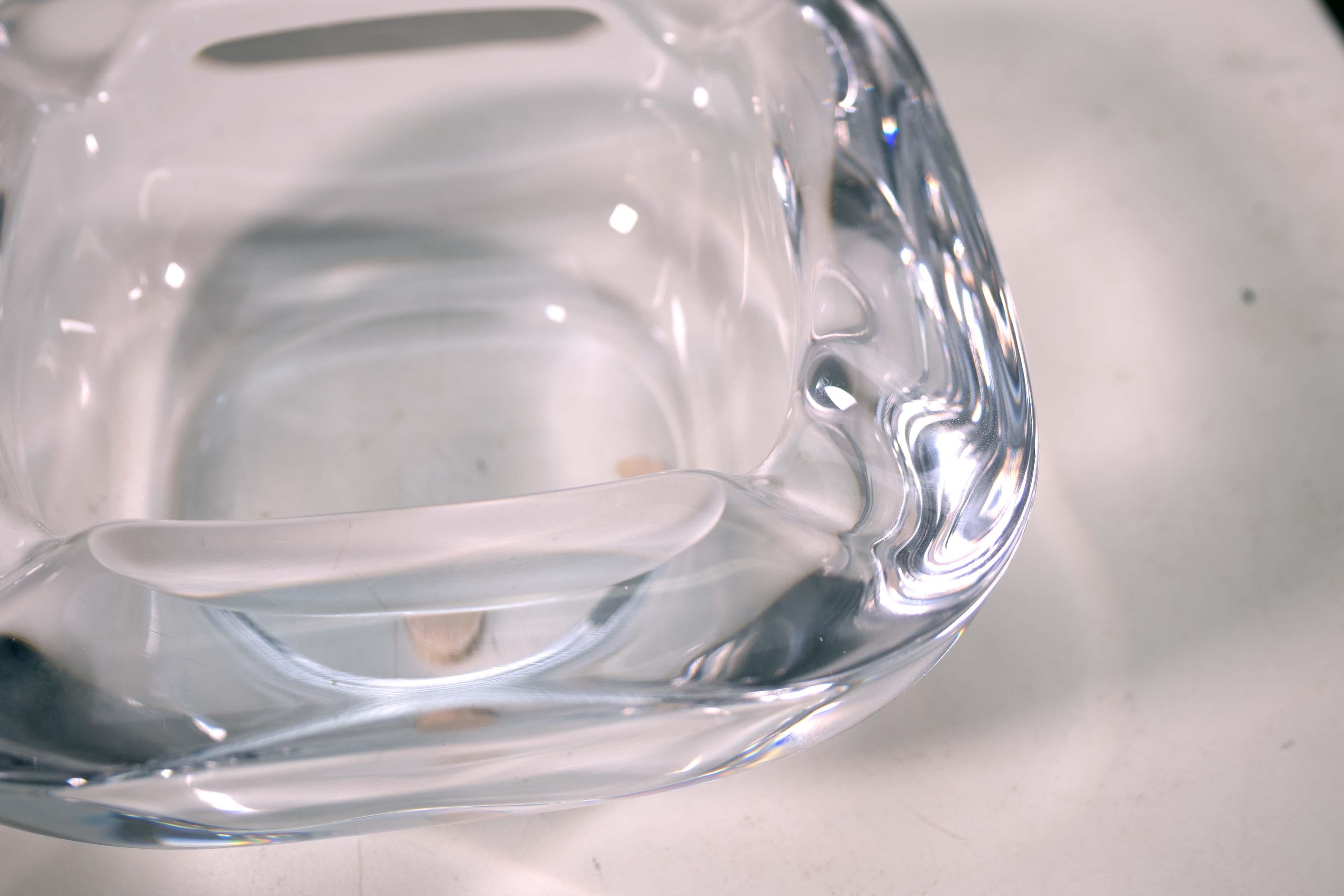 Cenicero de concha de cristal lúcido de Art Vannes Francia 1970 Cristal en venta