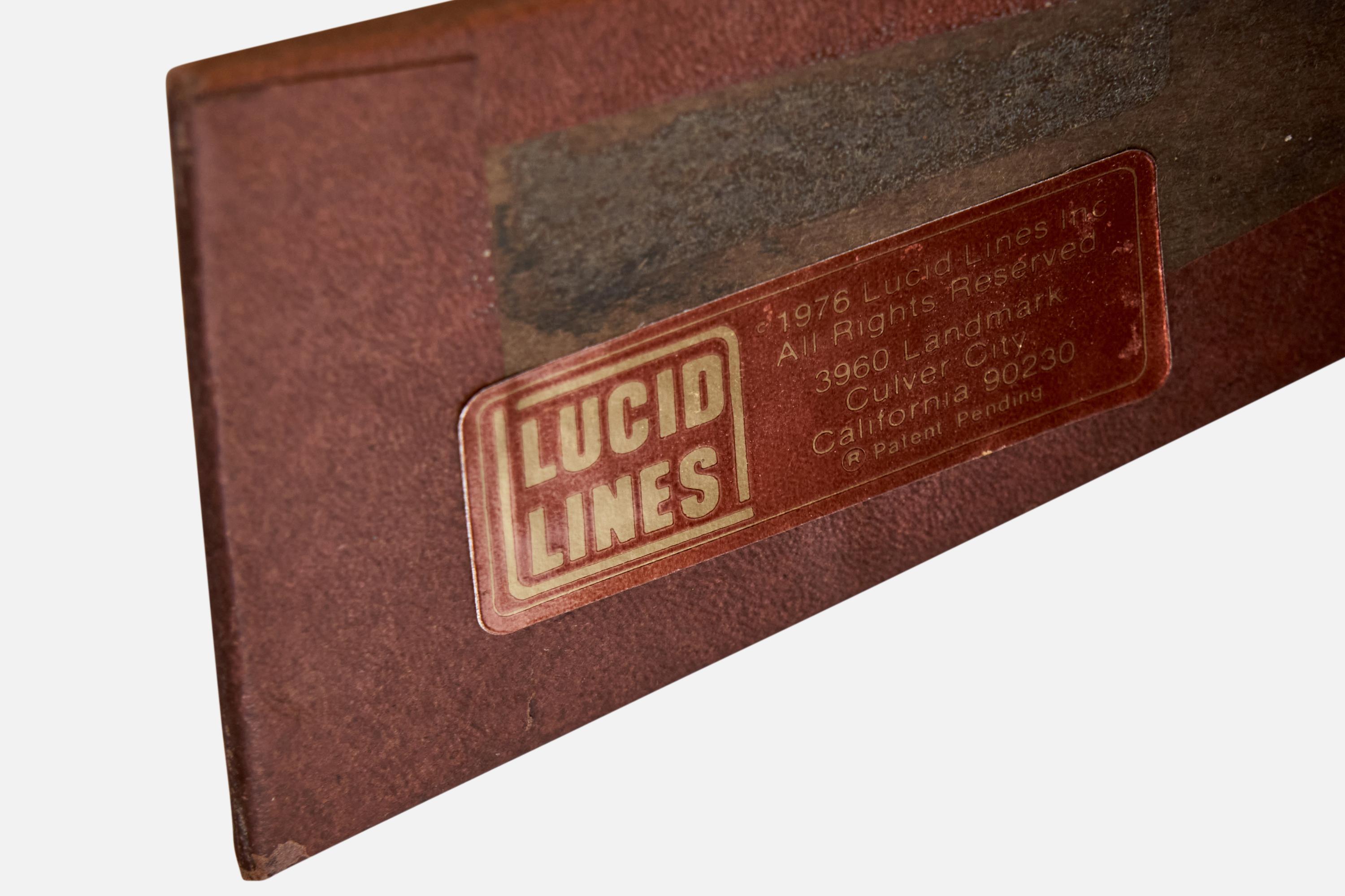 Lucid Lines, Table Mirror, Rattan, USA, 1976 For Sale 3