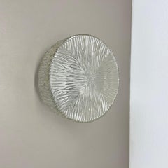 lucid textured Wall ceiling Light Helena Tynell Glashütte Limburg Style, 1960s