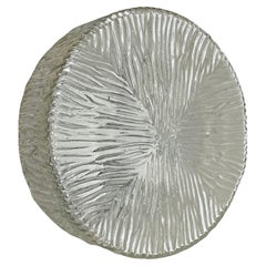 lucid textured Wall ceiling Light Helena Tynell Glashütte Limburg Style, 1960s