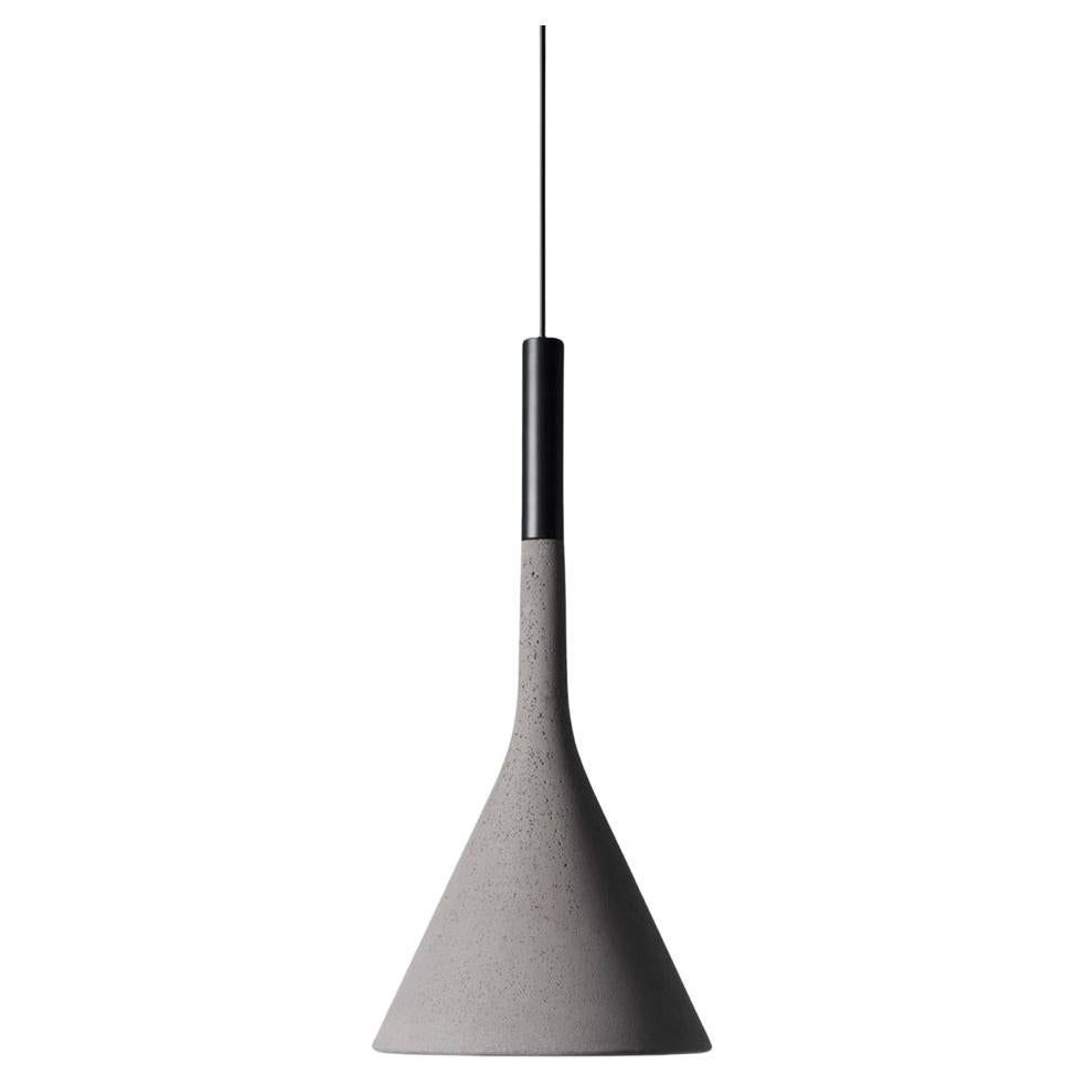 Lucidi and Pevere ‘Aplomb’ Concrete Outdoor Pendant Lamp for Foscarini in Gray For Sale