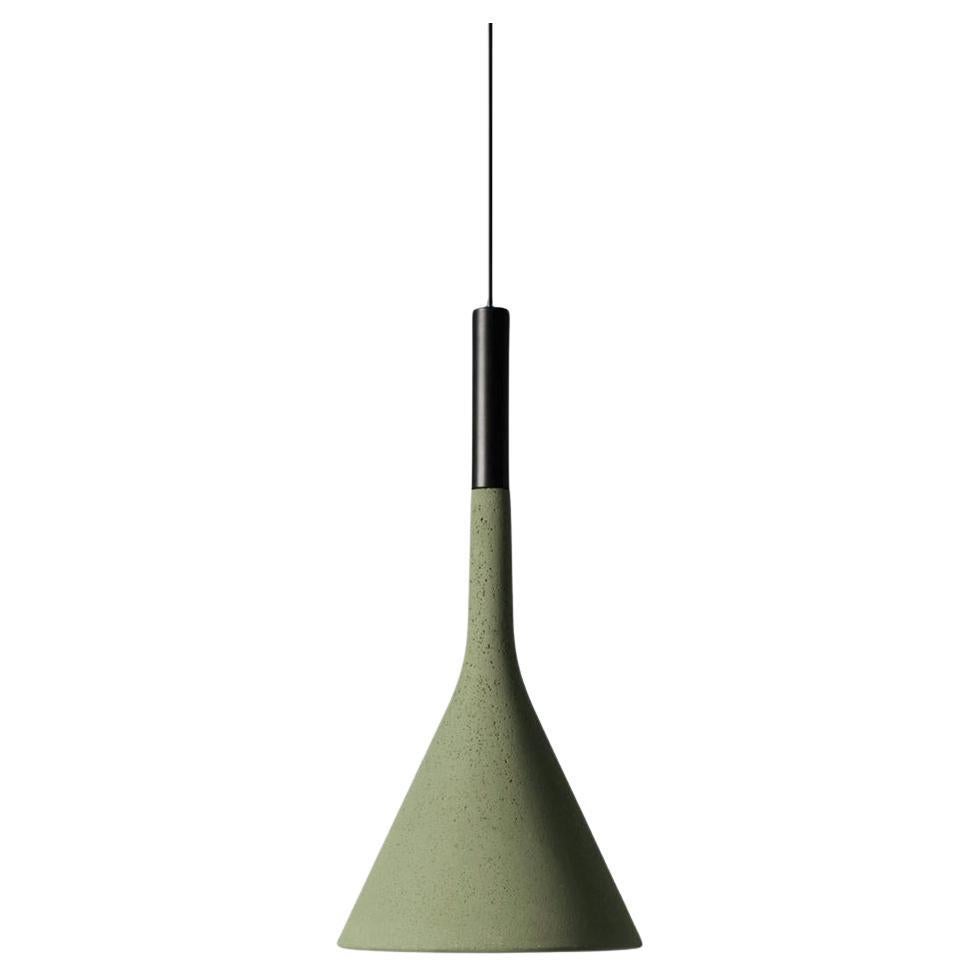 Lucidi and Pevere ‘Aplomb’ Concrete Outdoor Pendant Lamp for Foscarini in Green For Sale
