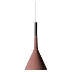 Lucidi and Pevere 'Aplomb' Concrete Outdoor Suspension Lamp for Foscarini in Red (lampe suspendue d'extérieur en béton pour Foscarini en rouge)