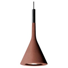 Lucidi & Pevere 'Aplomb' lampe suspendue en béton rouge brique pour Foscarini