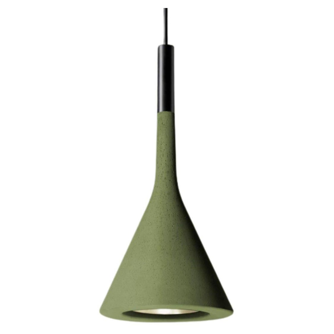 Lampe suspendue en béton 'Aplomb' de Lucidi & Pevere en vert pour Foscarini