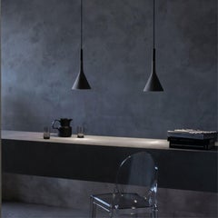 Lucidi & Pevere ‘Aplomb Mini’ Anthracite Concrete Pendant Lamp for Foscarini