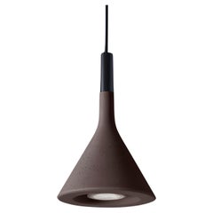 Lucidi & Pevere ‘Aplomb Mini’ Brown Concrete Pendant Lamp for Foscarini