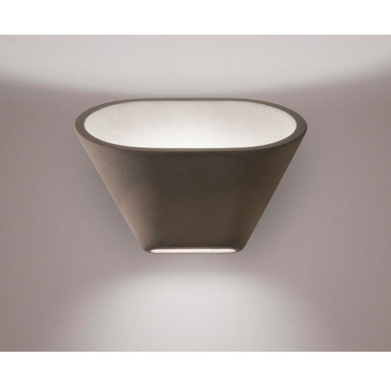 Lucidi and Pevere Hand-Poured 'Aplomb' Concrete Wall Lamp in Grey for  Foscarini For Sale at 1stDibs