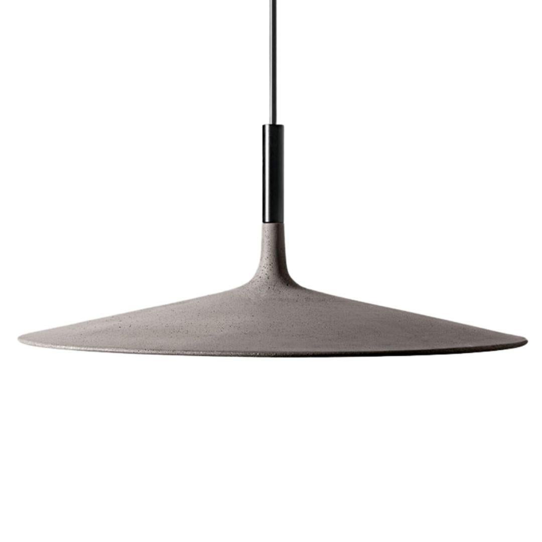 Lucidi & Pevere Large ‘Aplomb’ Concrete Pendant Lamp in Grey for Foscarini For Sale 4