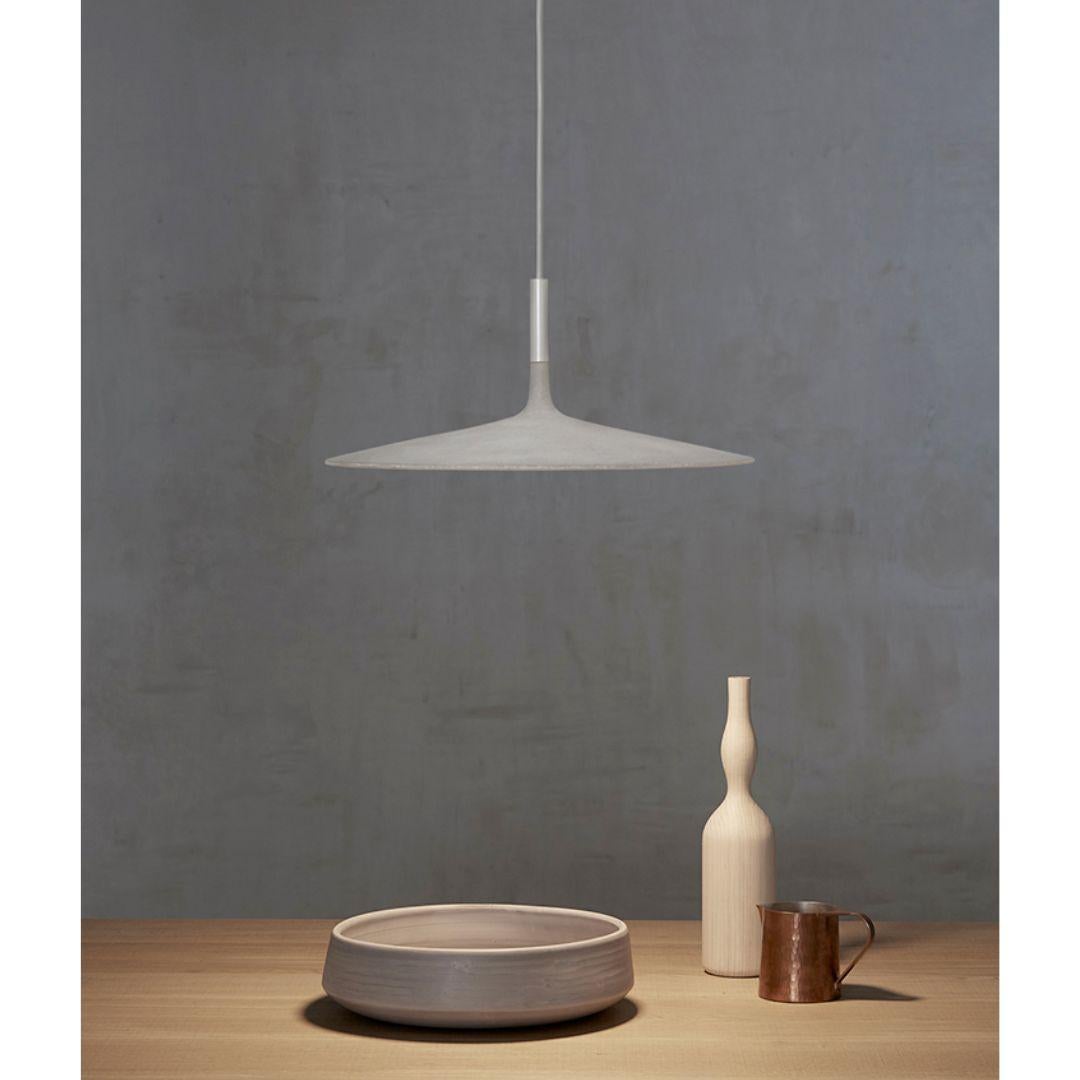 Galvanized Lucidi & Pevere Large ‘Aplomb’ Concrete Pendant Lamp in Grey for Foscarini For Sale