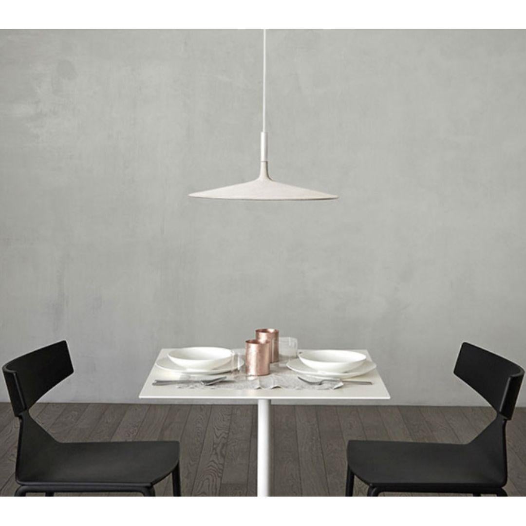 Galvanized Lucidi & Pevere Large ‘Aplomb’ Concrete Pendant Lamp in Maroon for Foscarini For Sale