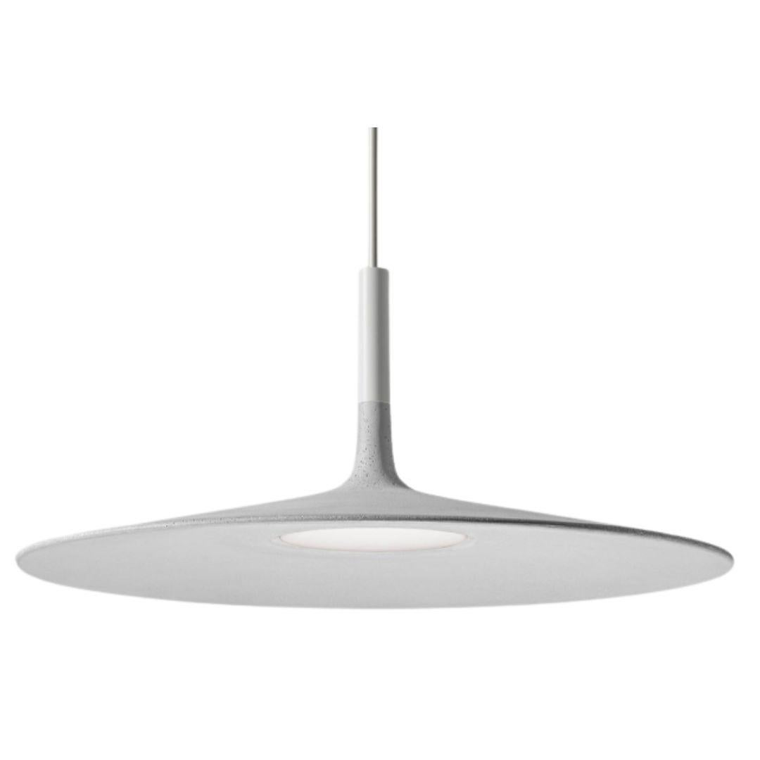 Metal Lucidi & Pevere Large ‘Aplomb’ Concrete Pendant Lamp in White for Foscarini For Sale