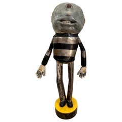 Lucido Costello Escultura original de hierro Hand Made