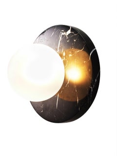 LUCIE Black Marble Flushmount or Sconce Emily Del Bello x Blueprint Lighting