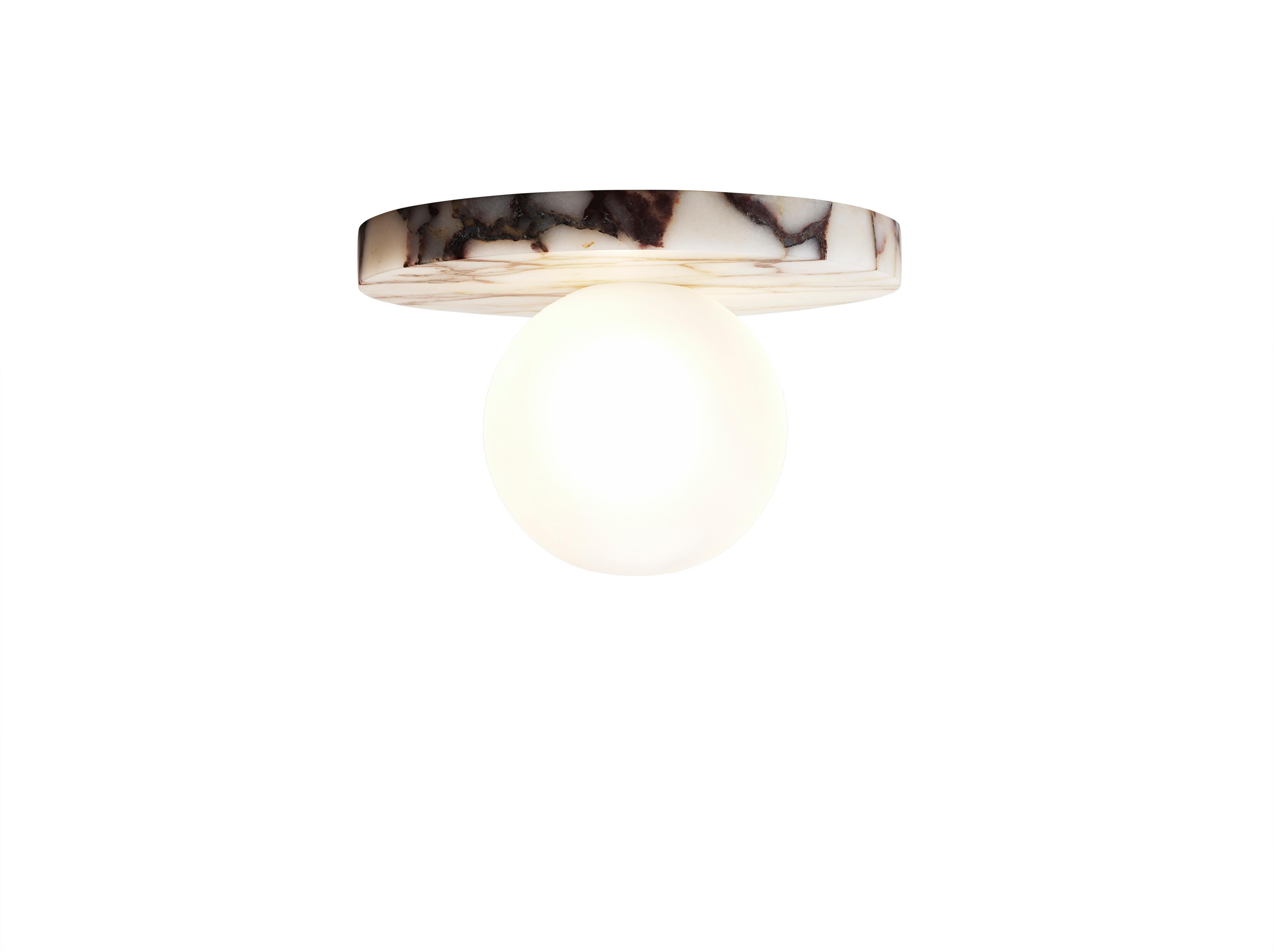 LUCIE Calacatta Marble Flushmount/Sconce Emily Del Bello x Blueprint Lighting  In New Condition For Sale In New York, NY