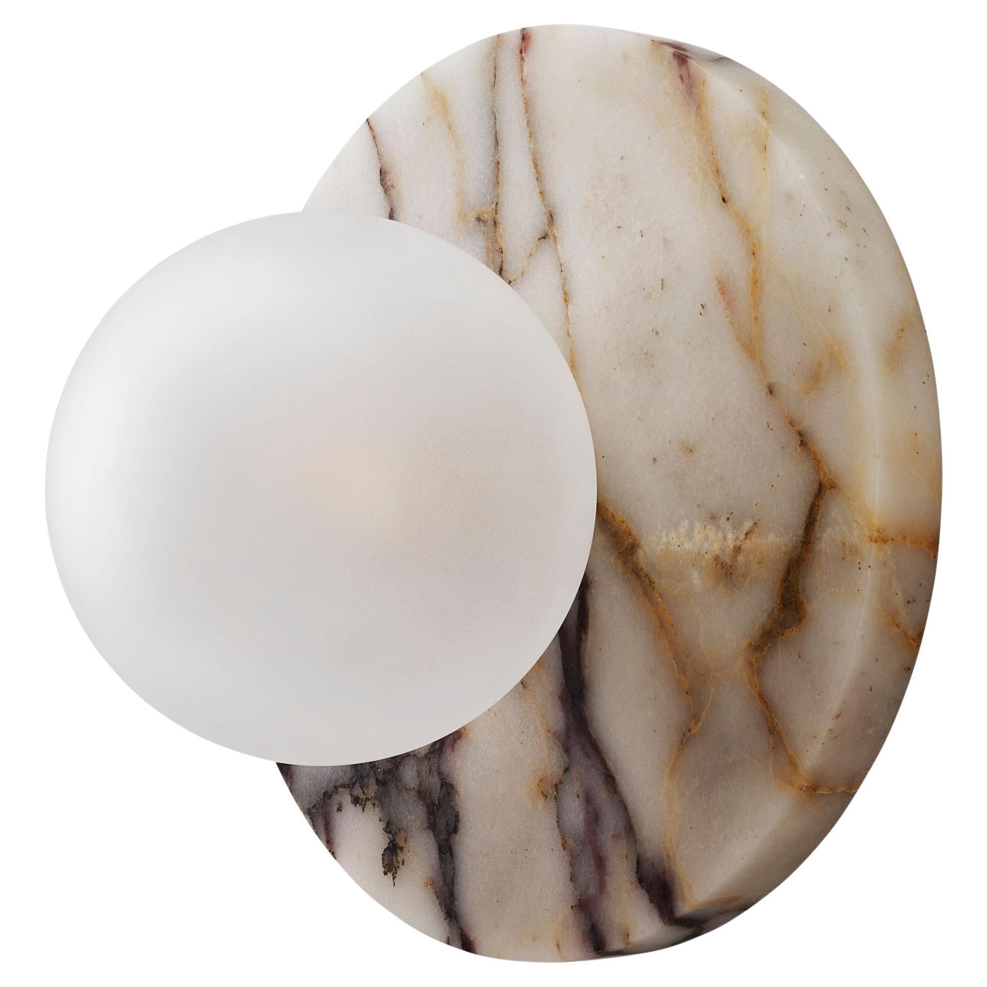 LUCIE Calacatta Marble Flushmount/Sconce Emily Del Bello x Blueprint Lighting 