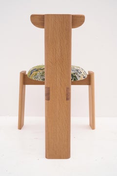 Lucie Chair in Solid Wood & Upholstery
